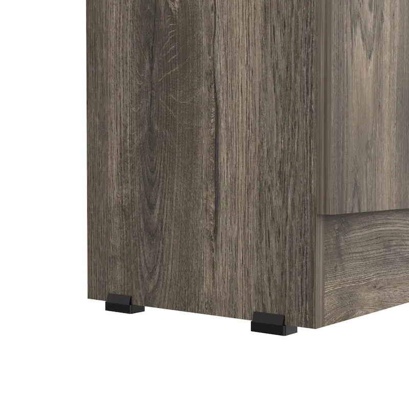 White / Black / Oak Freestanding Storage Cabinet with 10 Shelves