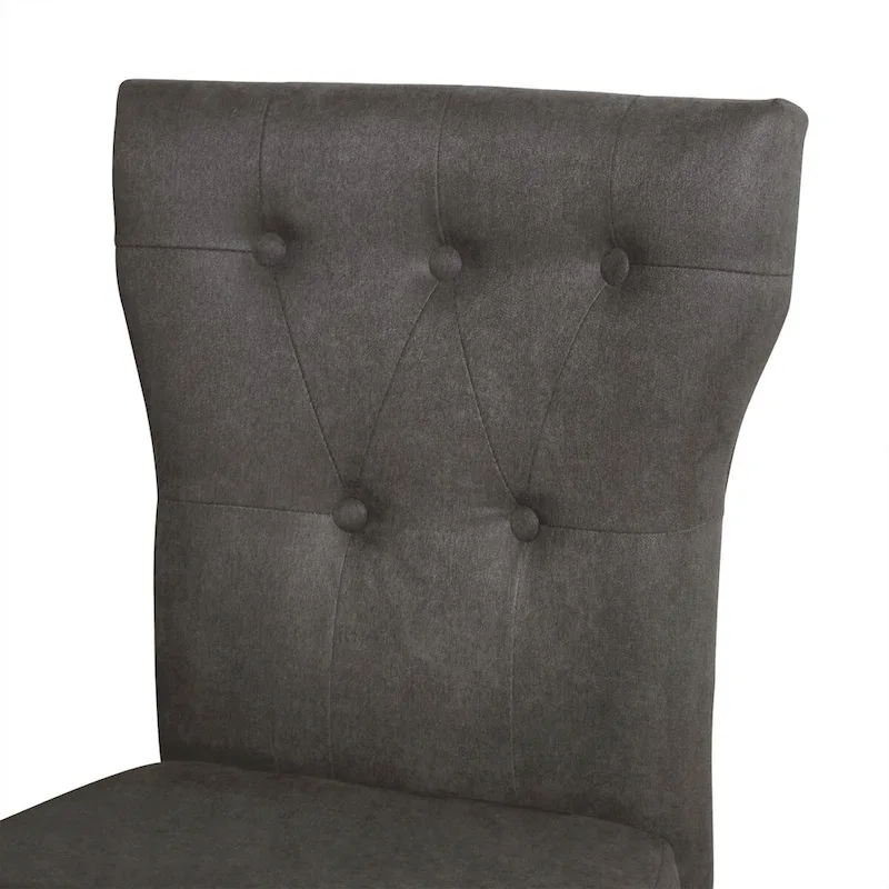 Button-Tufted Dining Chair - Red/Blue/Dark Grey - Single