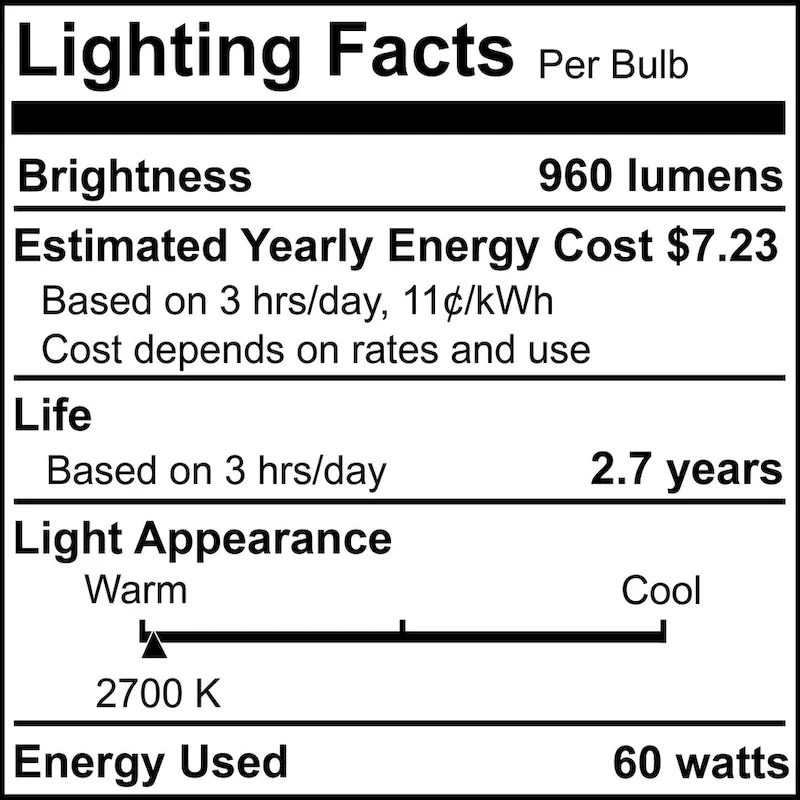 Bulbrite KX2000 Pack of (2) 60 Watt Dimmable Frost T3 Xenon Light Bulbs with Mini-Candelabra (E11) Base, 2700K Warm White Light