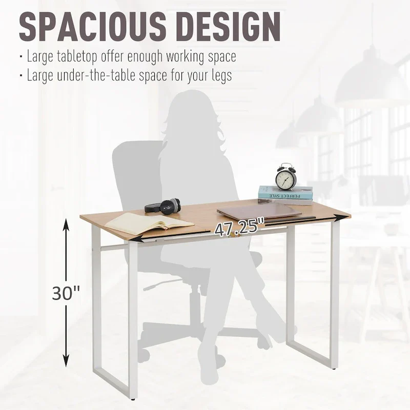 Yellow & White Adjustable Tilt-Top Drafting Desk, Single User