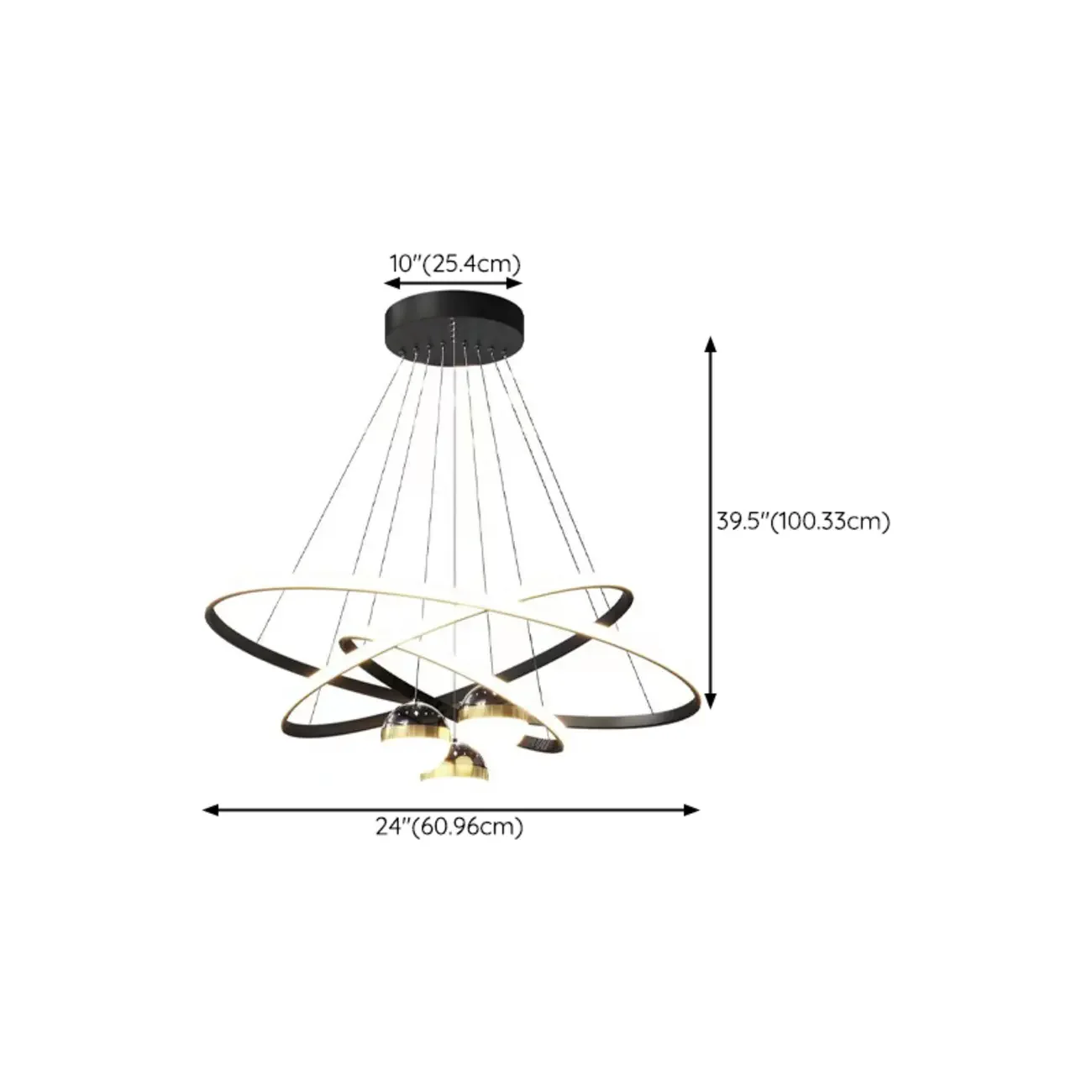 Circle Modern LED Starry Projection Chandelier