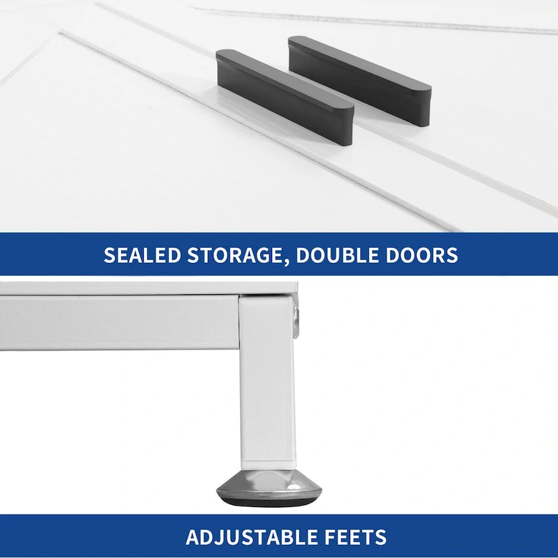 Moasis Entryway Coat Rack Shoe Bench Set, Farmhouse 7 Hooks Hall Tree Coat Shoe Rack