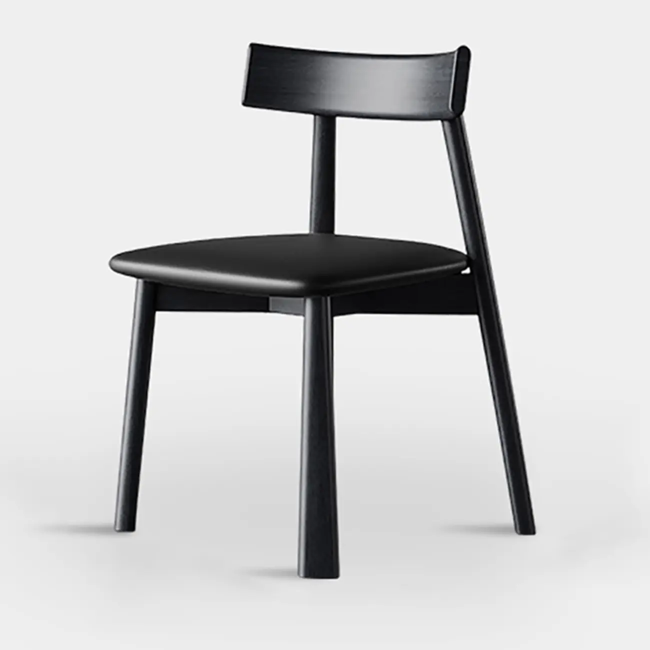 Modern Faux Leather Upholstered Low Back Dining Chair