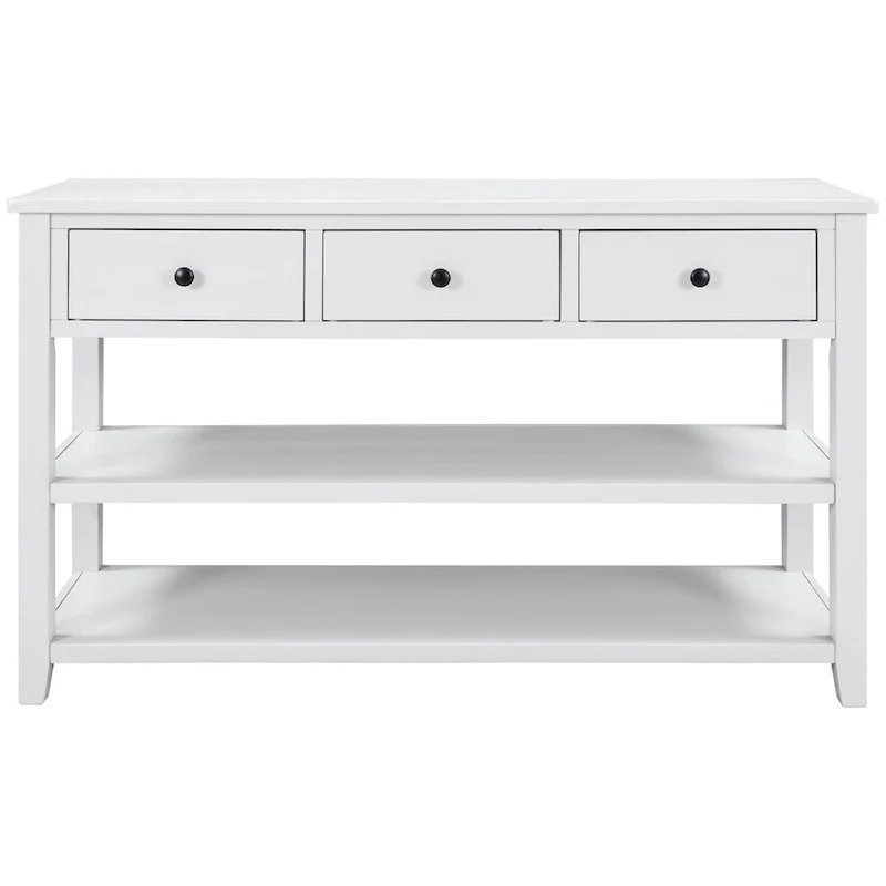 Retro Console Table with 3 Drawers - Multiple Colors