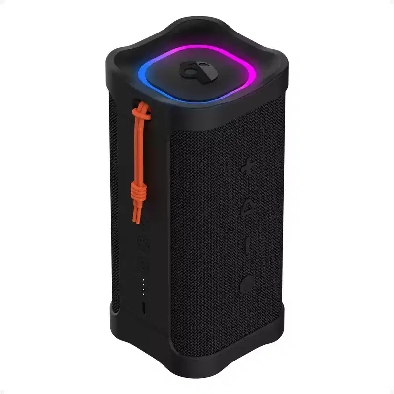 Skullcandy Terrain XL 2 Wireless Bluetooth Speaker, IPX7 Water Resistant, 18H Battery, Multi-Link, LED Light Show, Portable, Black