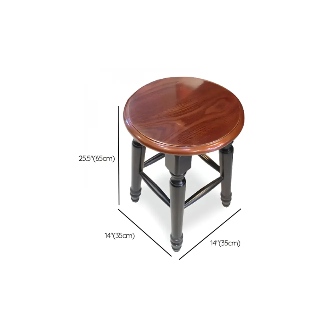 Bar Height Swivel Scandinavian Leather Bar Stools