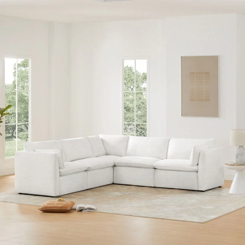 Cypress V-shape Sectional Couches Modular Sofa