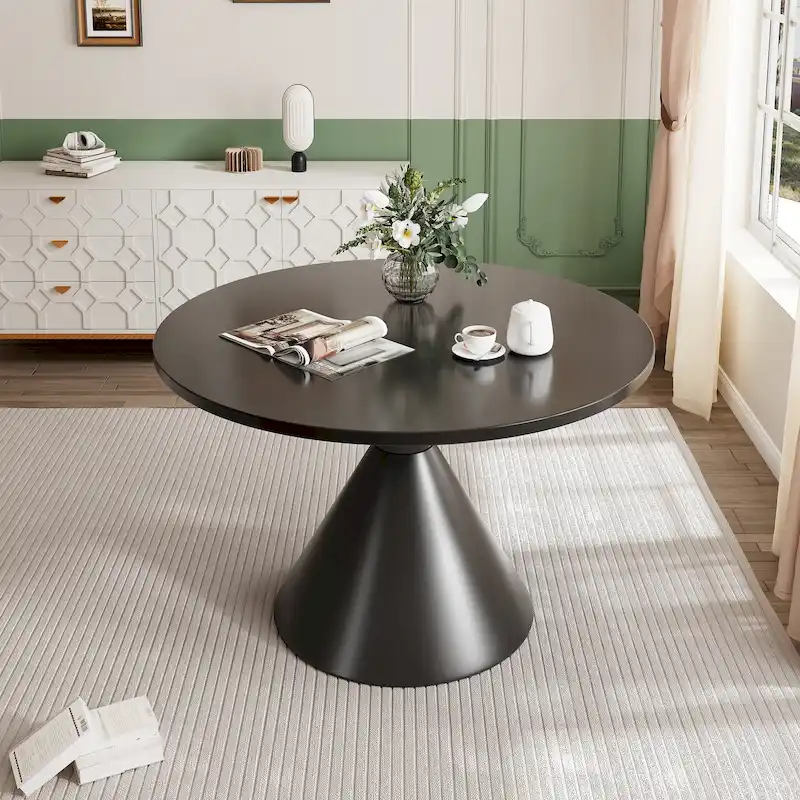 Round High Gloss Dining Table