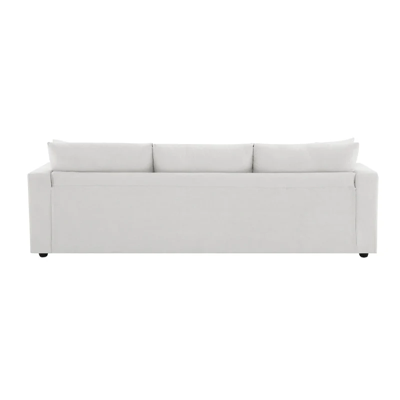 101  L-Shaped Cloud Sectional Sofa with Ottoman & Pocket Springs
