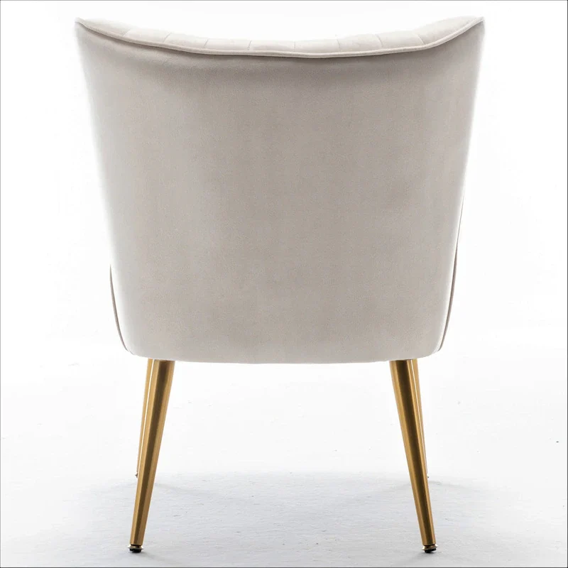 Us Pride Furniture Sauter 23.2 Wide Mid-Century Modern Microfiber Accent Chair