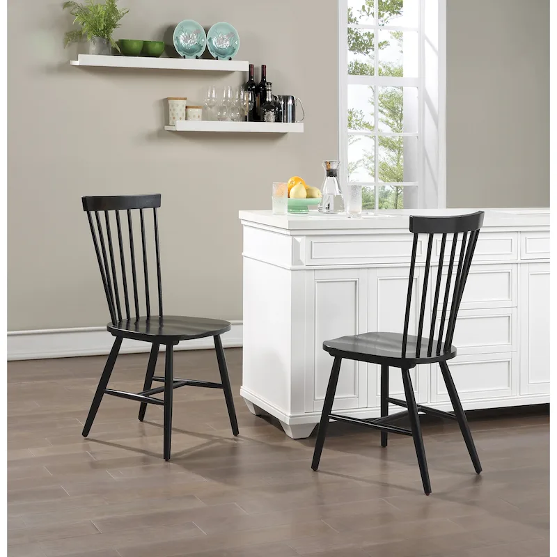 Eagle Ridge Farmhouse Windsor-style Dining Chairs (Set of 2)