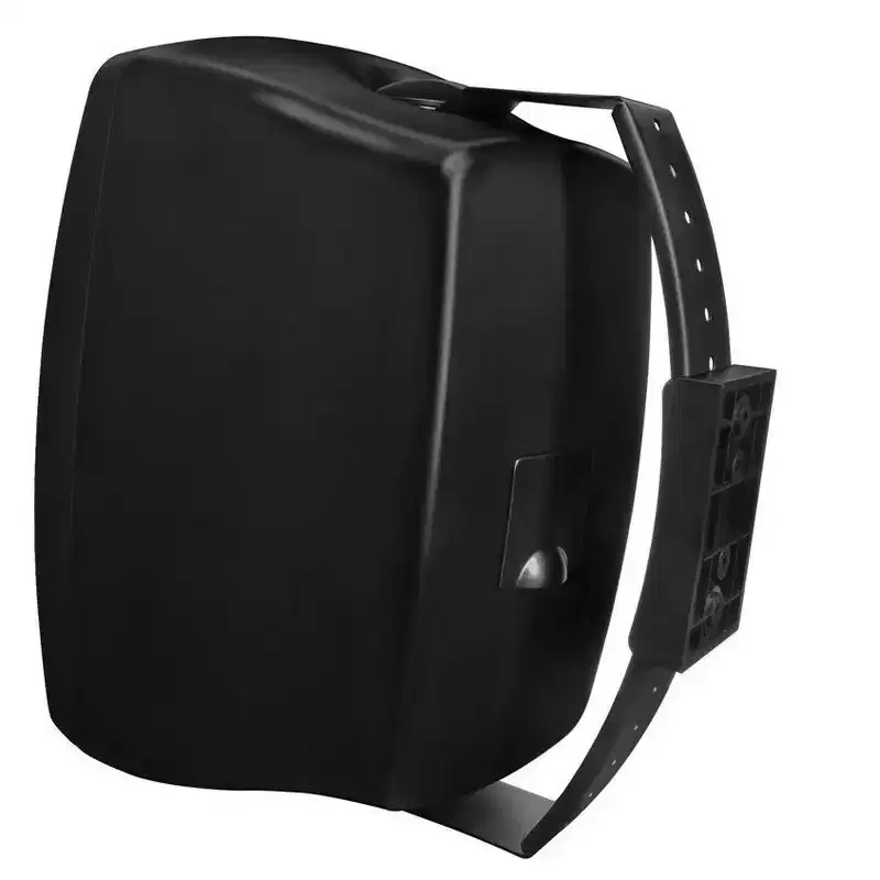 Monoprice 8in. Weatherproof 2-Way 70V Indoor/Outdoor Speaker Black (Each) For Use in Whole Home Audio Systems Restaurants Bars Retail Stores Patio