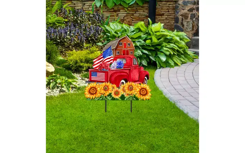 Briarwood Lane Summer Metal Art 27x19 Land of the Free For Summer Metal Art