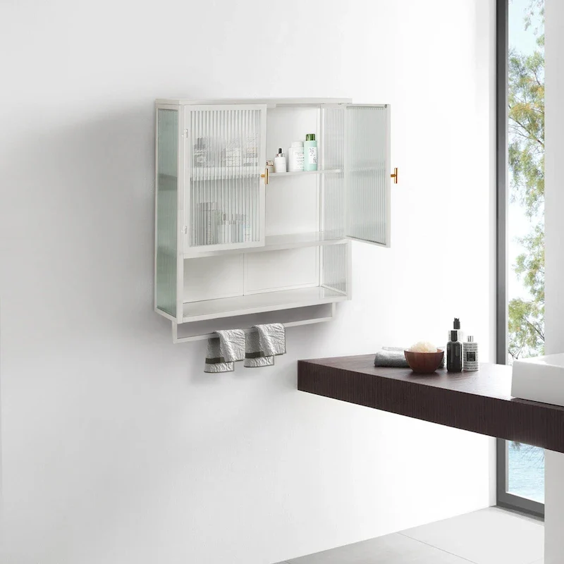 23.62Glass Doors Modern Two-door Wall Cabinet