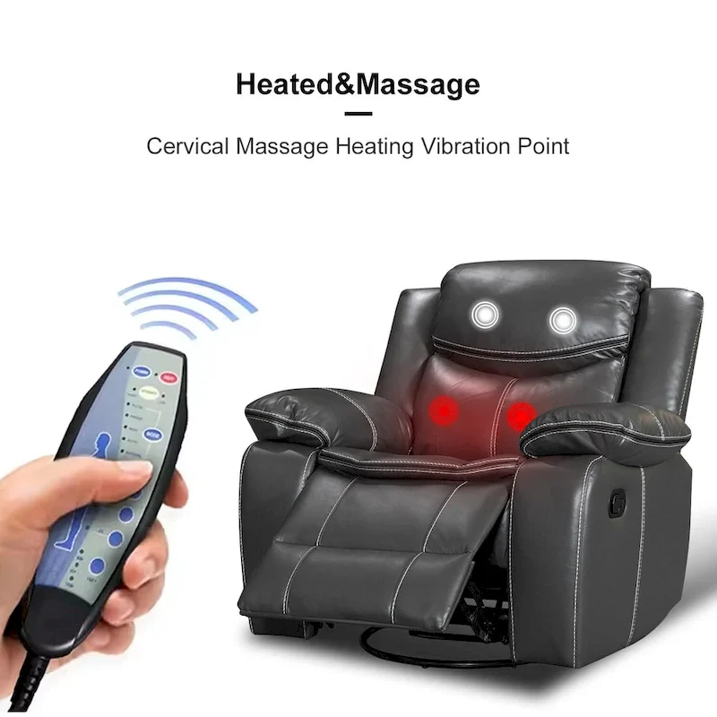 Recliner Rocking Chair With 360 Degree Swivel Recliner