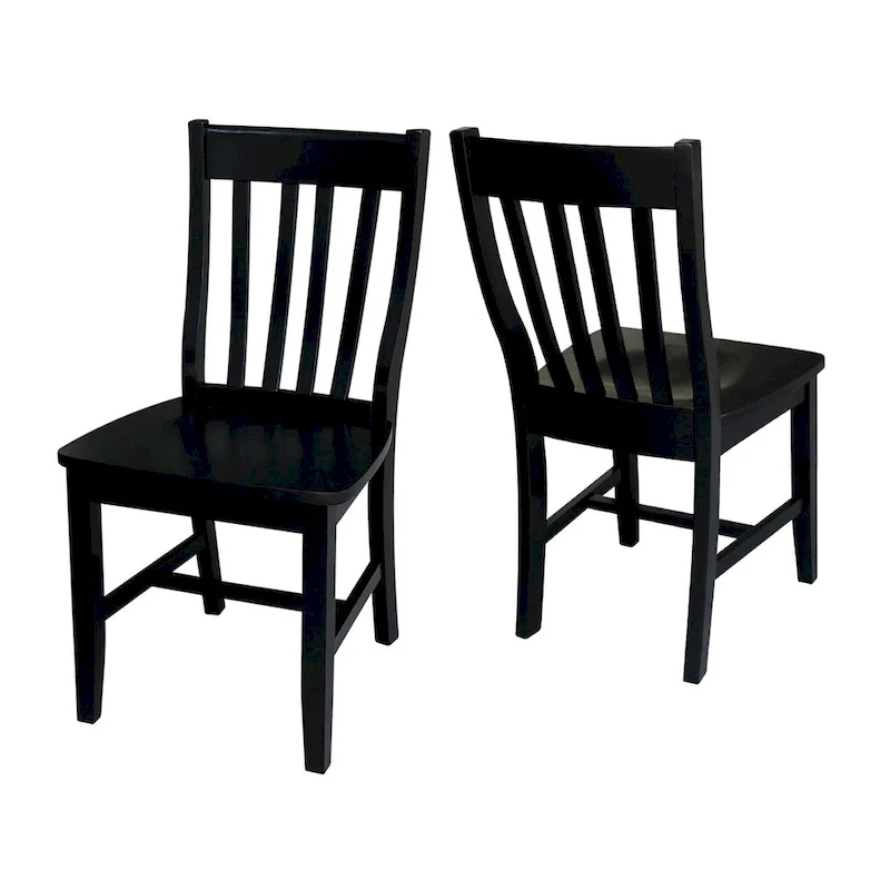 Copper Grove Quince Solid Wood Schoolhouse Chairs, Set of 2