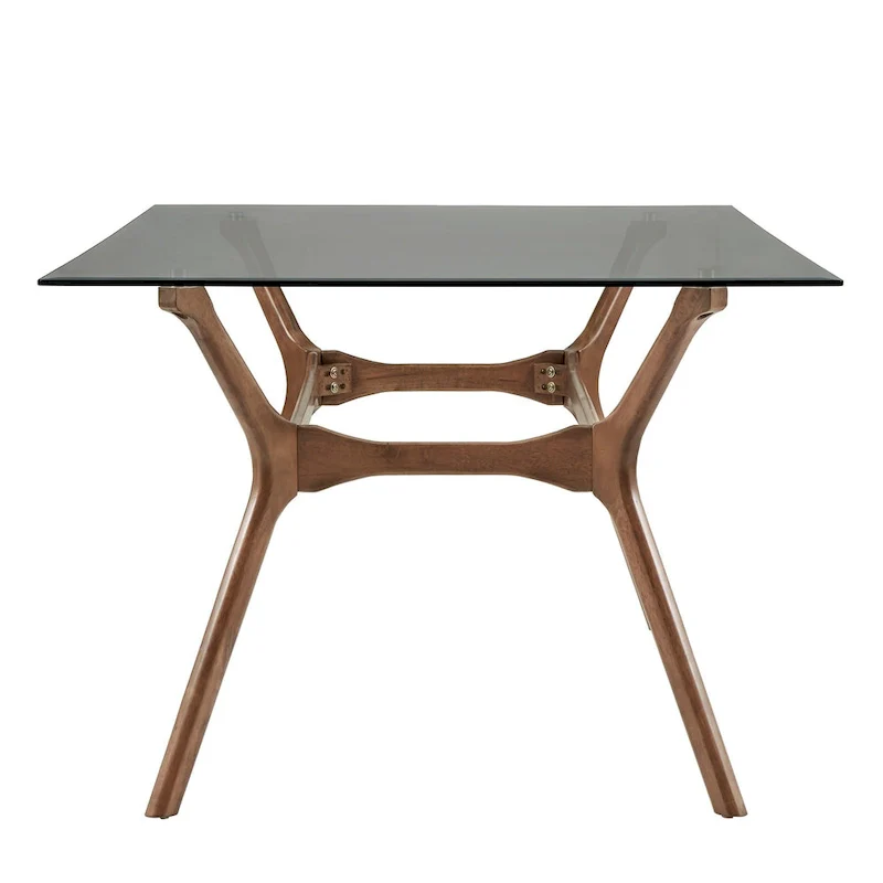 Nadine Mid-Century Dark Walnut Finish Rectangular Dining Table by iNSPIRE Q Modern