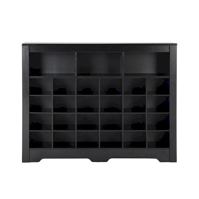 24-Cubby Shoe Storage Console Cabinet