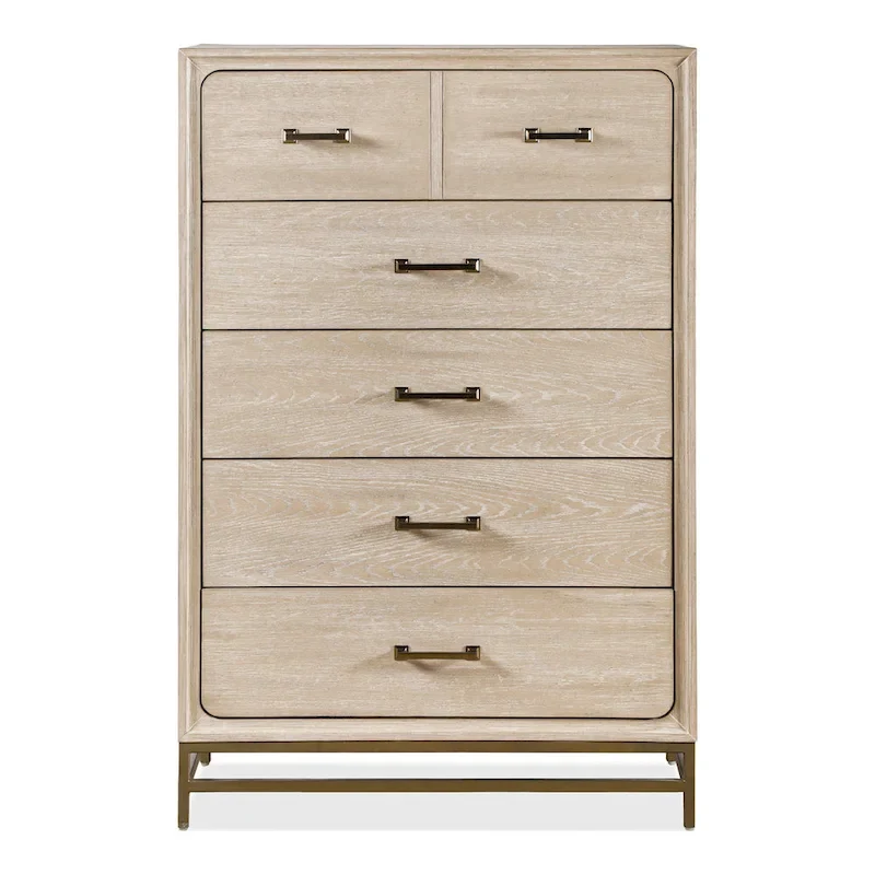 Furniture of America Drayden Transitional Oak Solid Wood 3-Piece Chest and 2 Nightstand Bedroom Set
