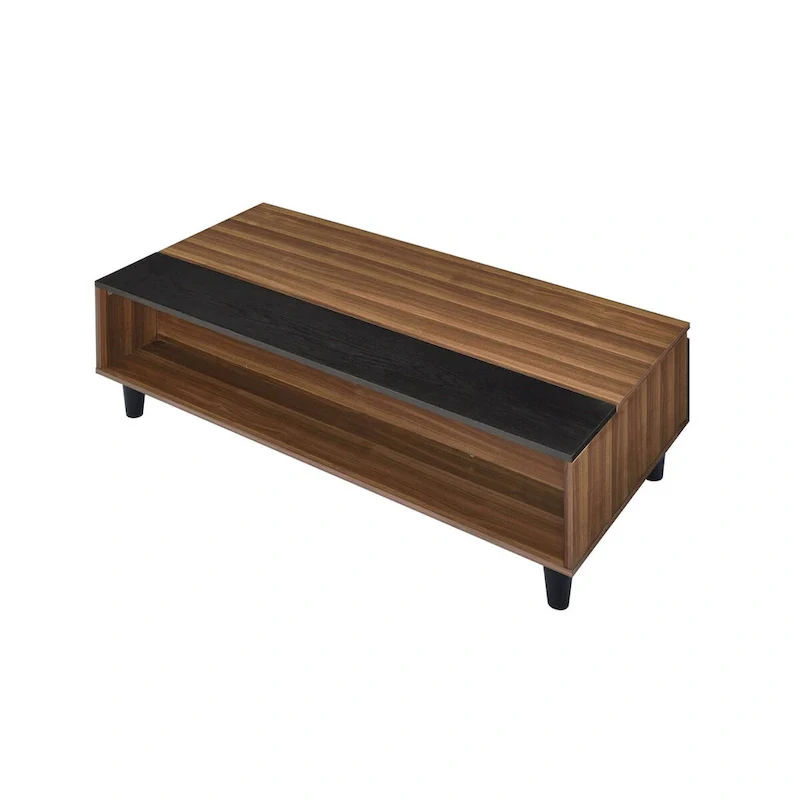 ACME Avala Coffee Table w/Lift Top in Walnut & Black