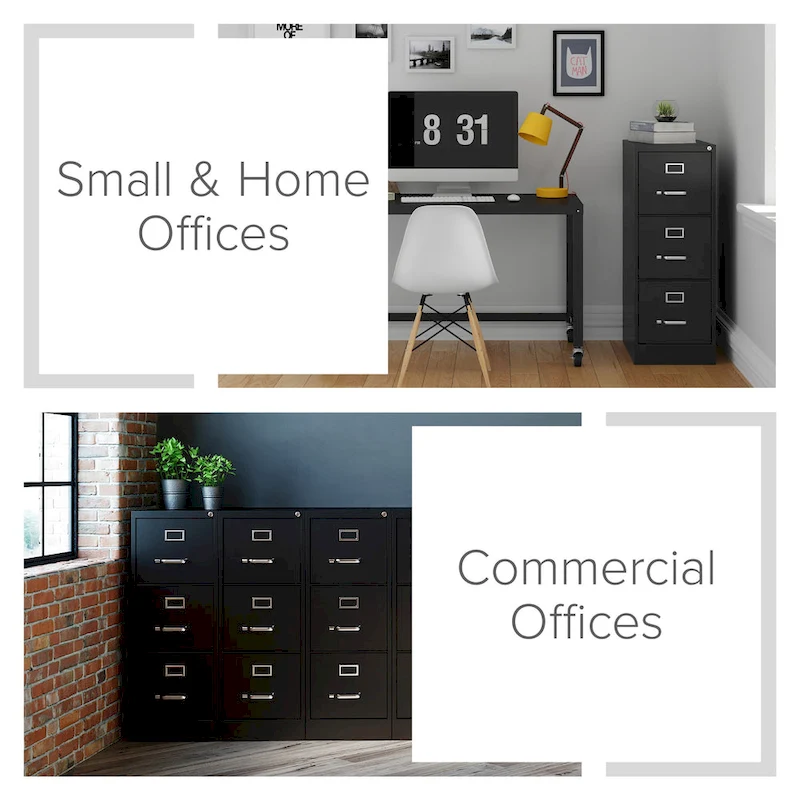 Hirsh 22-in Deep 3 Drawer, Letter Width, Vertical File Cabinet