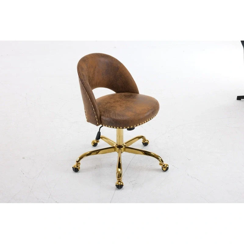 Office Chair Velvet Desk Chair Swivel Armchair Cute Modern Fabric Home Office Desk Chairs with Wheels