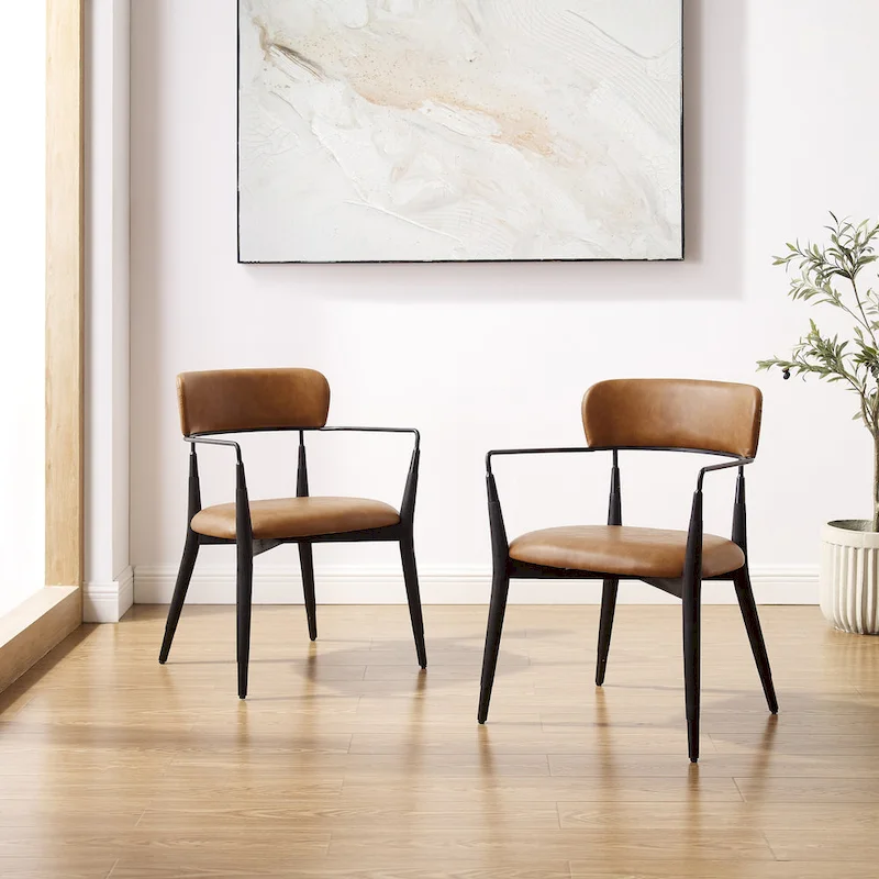 Mid-Century Solid Wood Accent Dining Chair