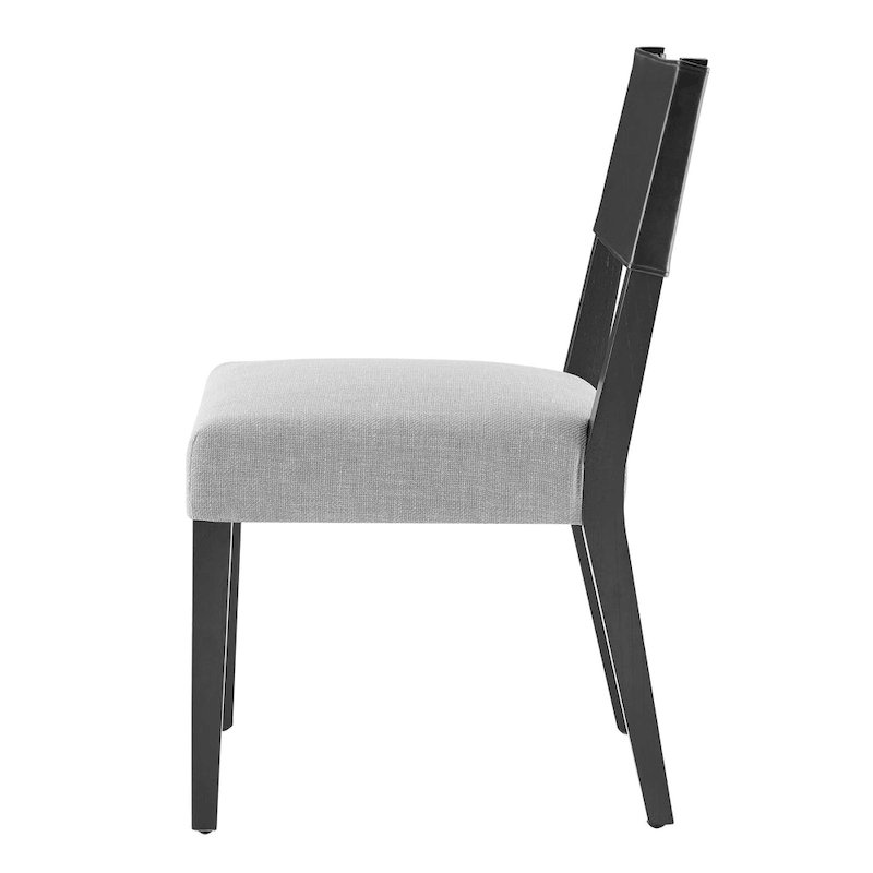 Kylo Faux Leather/ Linen Dining Side Chair, (Set of 2)