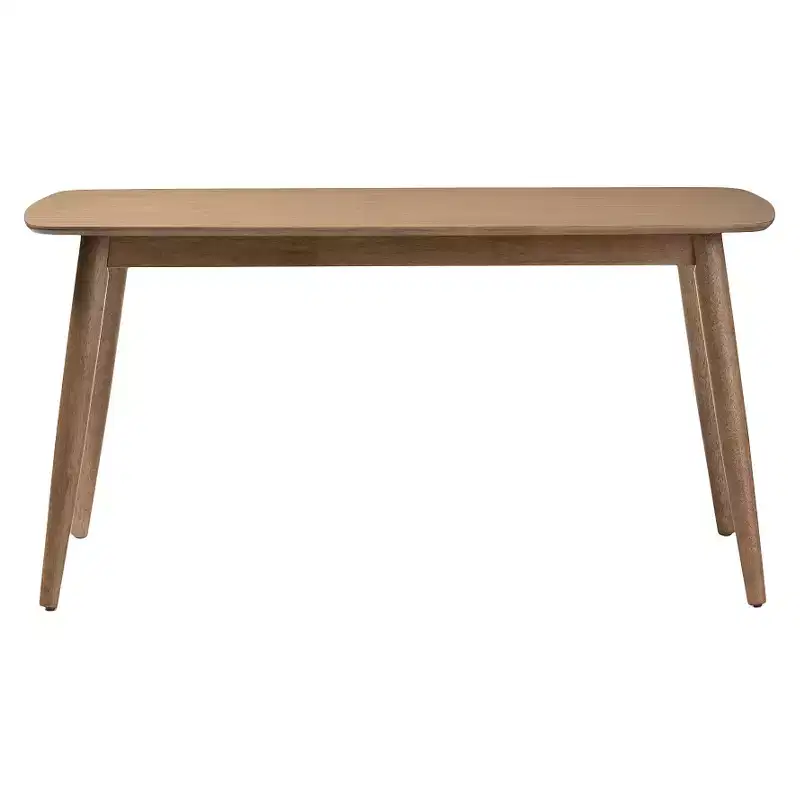 Edna Mid-Century Modern French Oak Light Brown Finishing Wood Dining Table - Baxton Studio