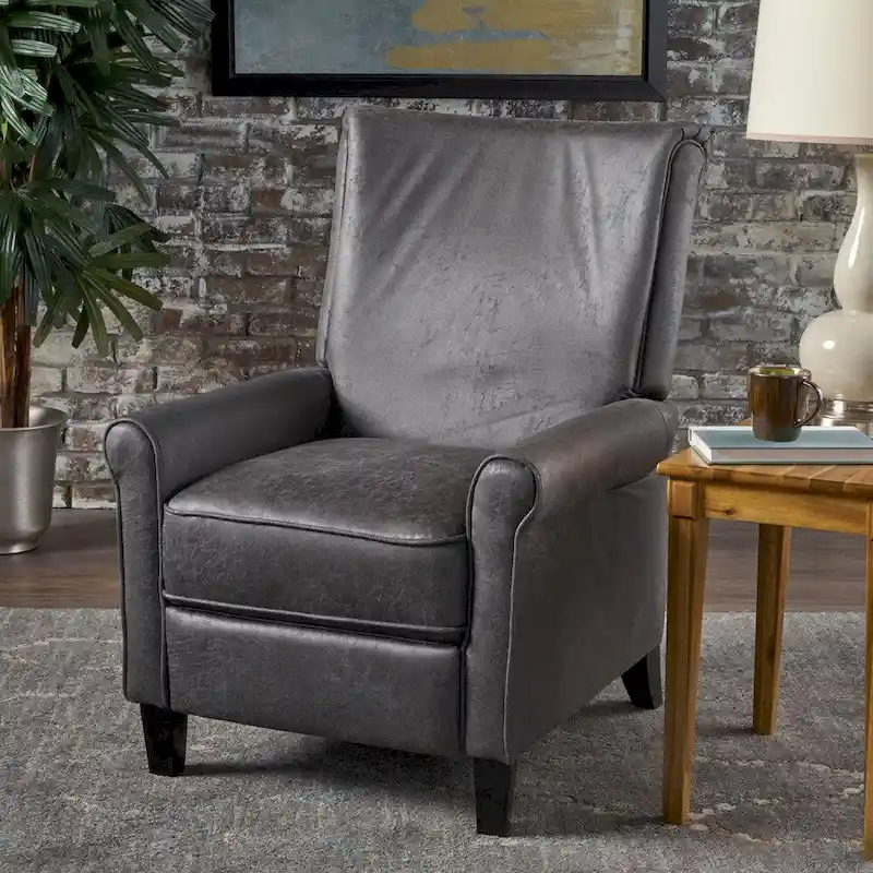 Charell Traditional Microfiber Recliner