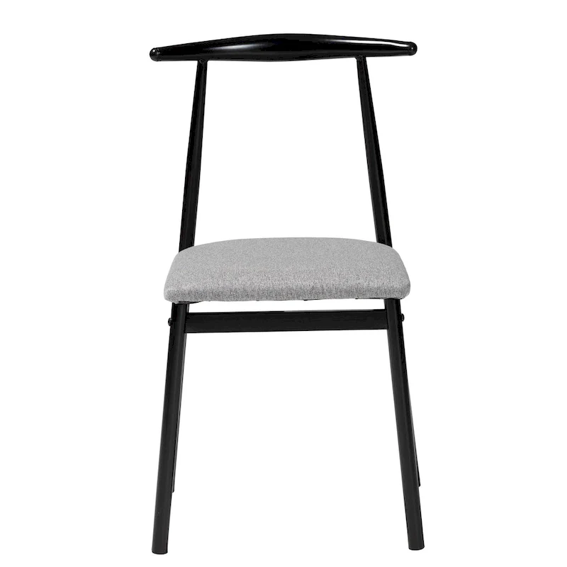 Arnold Modern Industrial Fabric and Metal 4-Piece Dining Chair Set