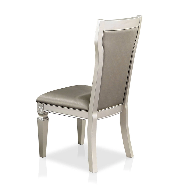 Medlee Glam Grey Wood 7-Piece Dining Table Set by Furniture of America