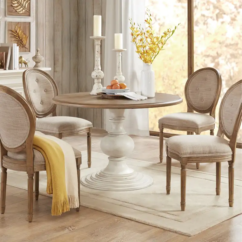 Madison Park Hemlock 46 Round Pedestal Dining Table Dining Table