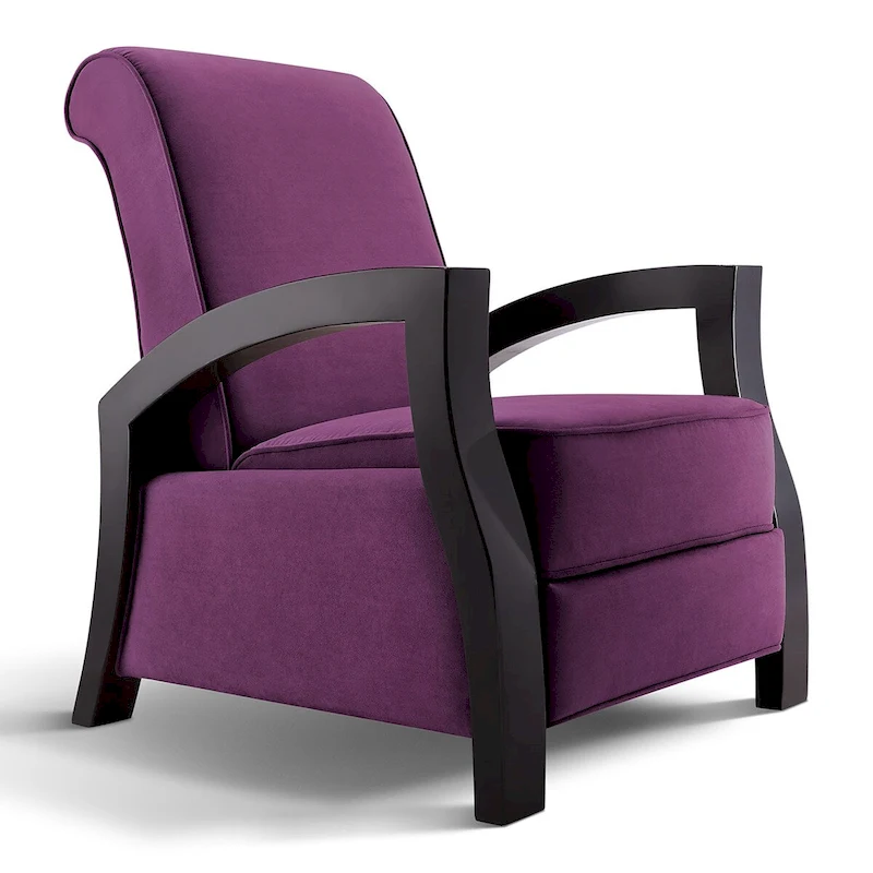 Artiva Premium Purple Microvelvet Recliner