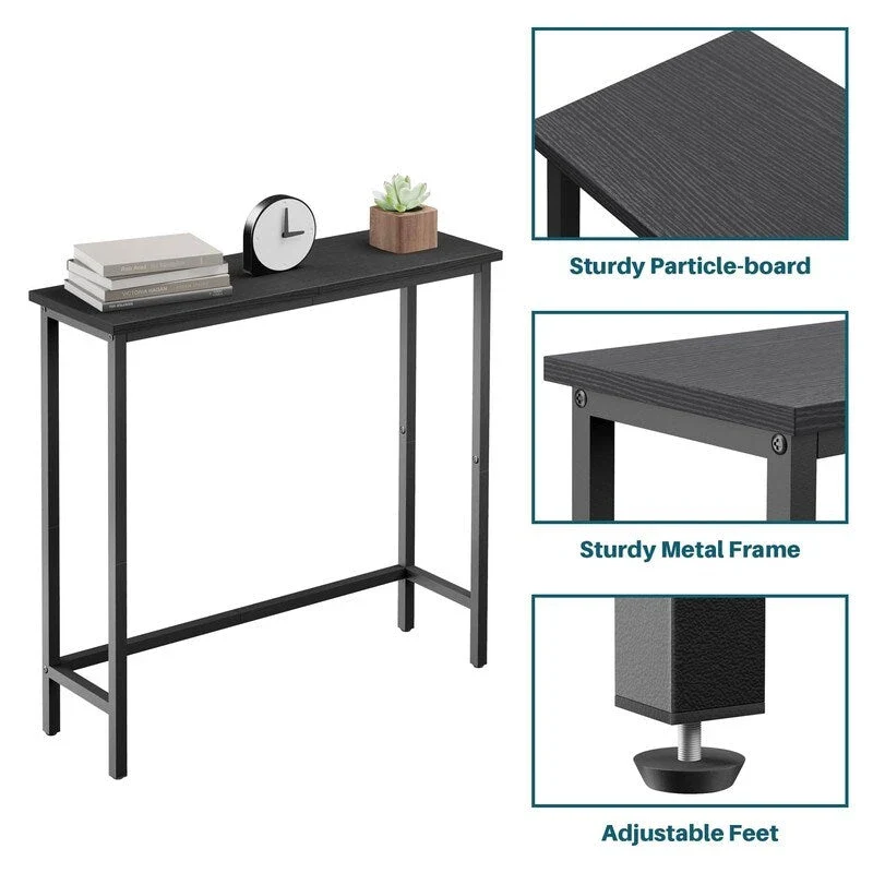 Narrow Console Table – Slim Entryway Table for Hallway, Bedroom, Living Room or Foyer