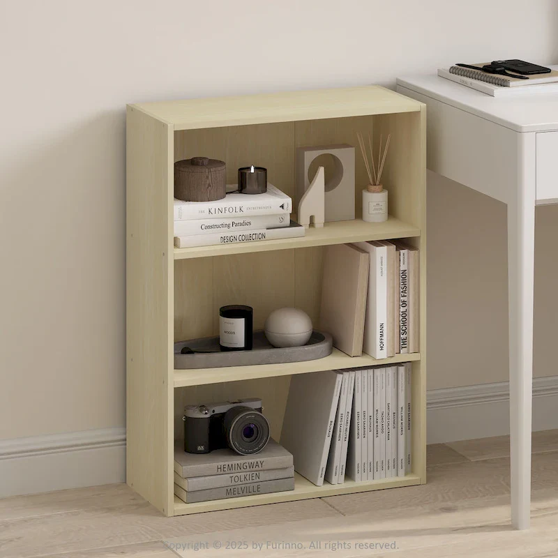Furinno Simple Open Shelf, Bookcases, 3-Tier