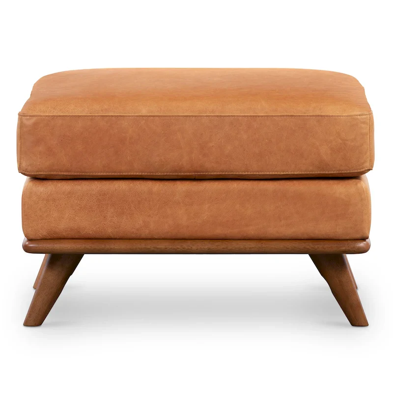 Poly & Bark Nolita Ottoman - Full Grain Genuine Italian Leather