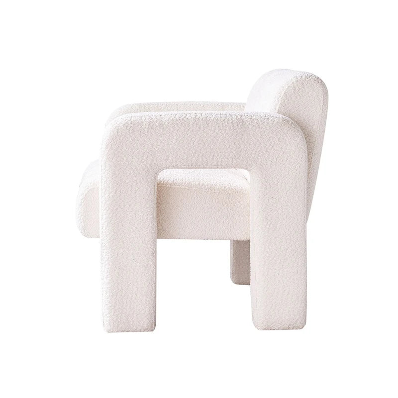 31.10 Wide Boucle Upholstered Accent Chair