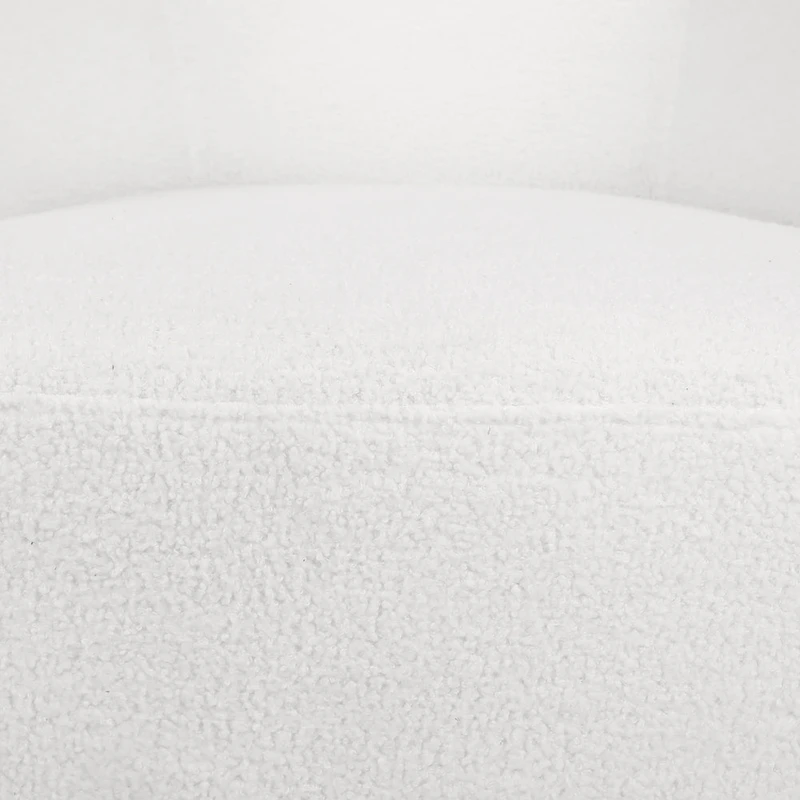 Mokena Textured Boucle Upholstered Swivel Club Chair by Christopher Knight Home