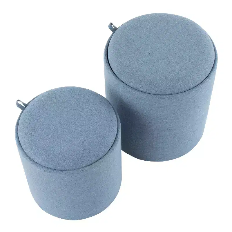 Set of 2 Tray Nesting Ottomans - LumiSource