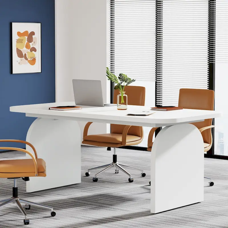 63-Inch Executive Desk, Rectangular Large Office Computer Desk Workstation