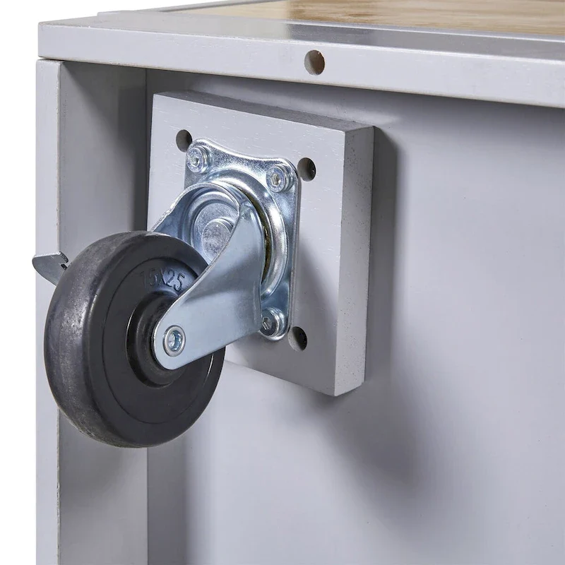 Two-sided Kitchen island Cart on Wheels by Harper&Bright Designs