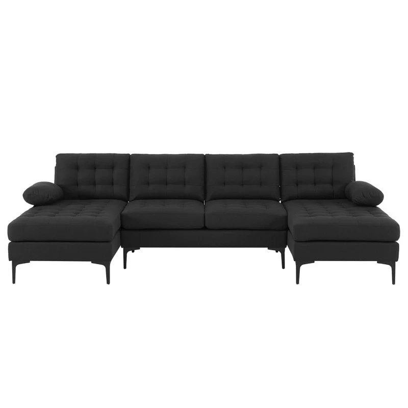 110 4-Seat U-Shaped Upholstered Sectional Sofa