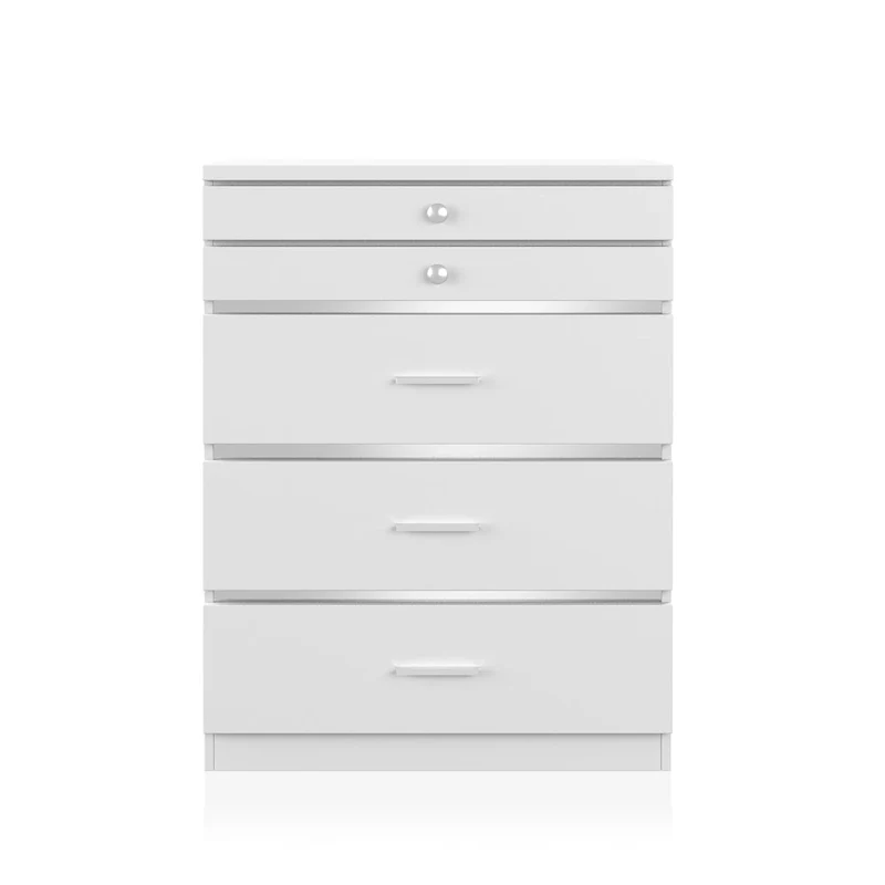 Mary Glam 5-Drawer Jewelry Armoire with Felt by