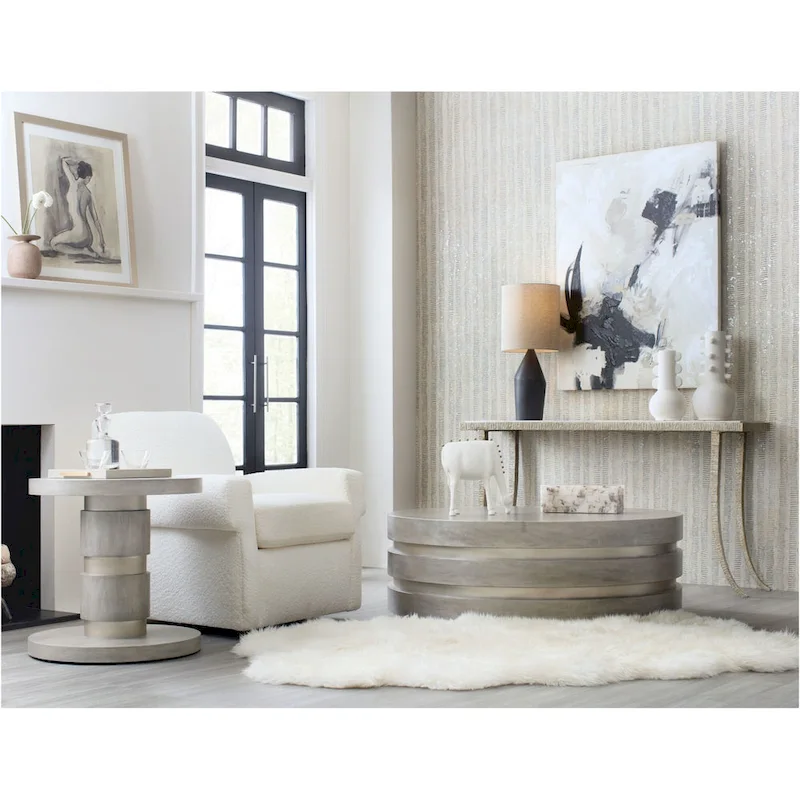 White Marble Top Industrial Metal Console Table with Splayed Legs – 14 in Deep