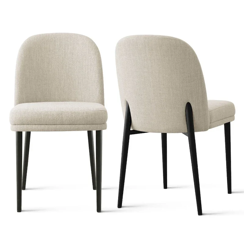 Linen Upholstered Dining Chair(Set of 2)