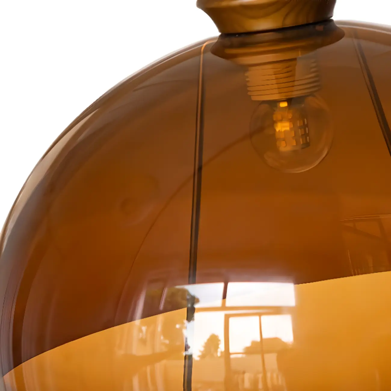 Modern Brown Dome Adjustable Pendant Lighting