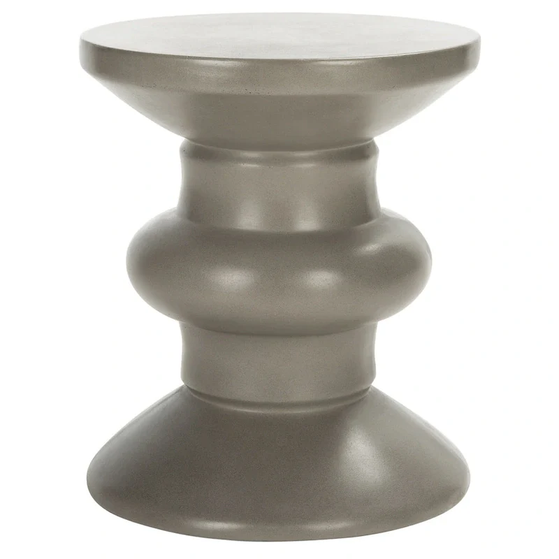 SAFAVIEH Outdoor Jiraiya Concrete Accent Stool - 15W x 15D x 18H
