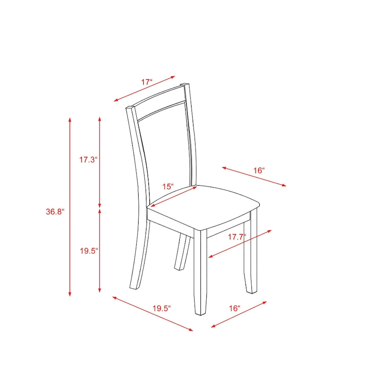 East West Furniture Dining Table Set- a Wooden Table and Cream Linen Fabric Parsons Chairs, Linen White(Pieces Options)