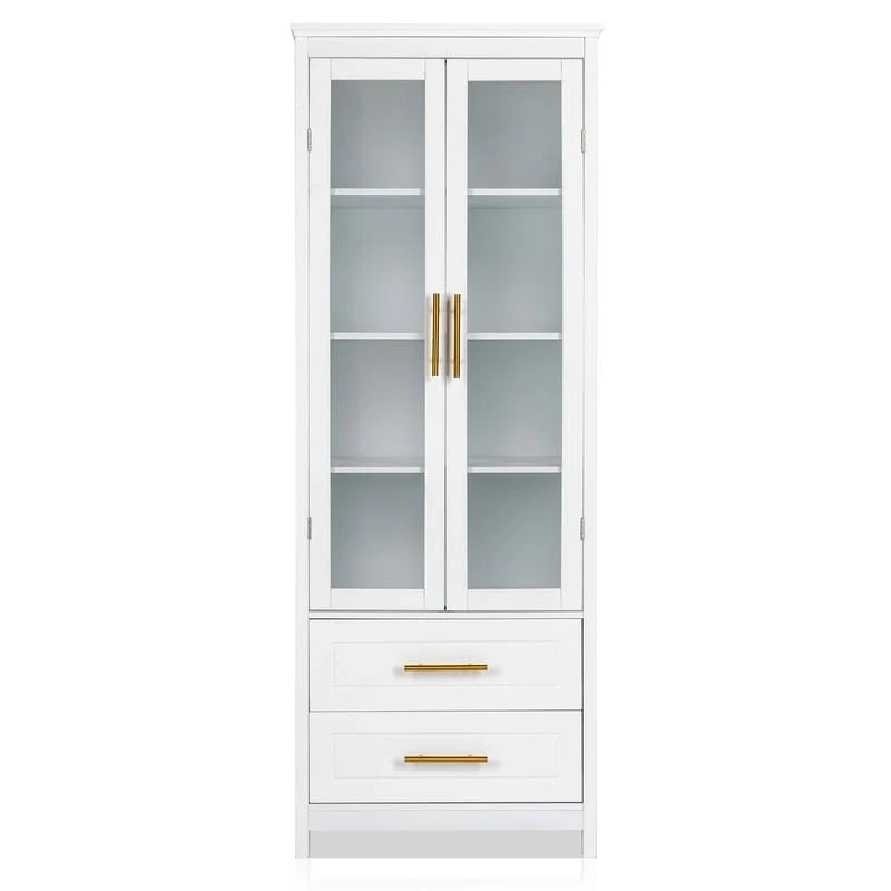 White MDF Bathroom Cabinet